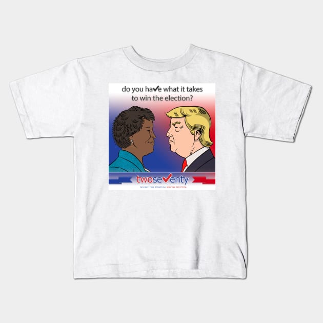 Stacey Abrams vs. Donald Trump Kids T-Shirt by TwoSeventy (270)